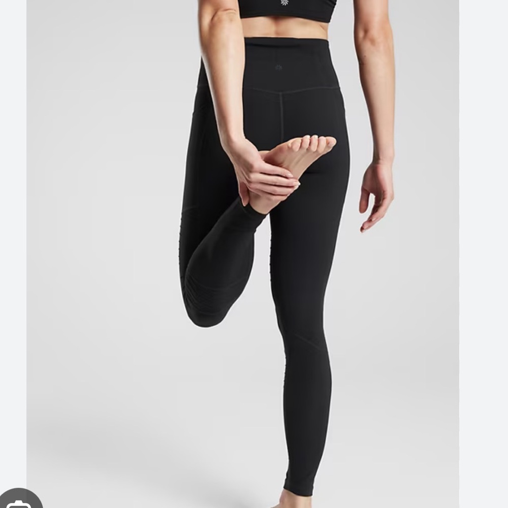Athleta Black Moto Tights